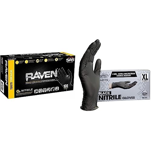 Raven Nitrile Disposable Gloves (66519) and ForPro Nitrile Disposable
