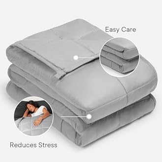 Brentfords Weighted Blanket 6kg for Adults Therapy Anxiety Autism Insomnia Stress Relief, Single/Double - Silver Grey - 125 x 180cm - (Disclaimer Only suitable for age 3+ years)