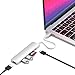 Produktbild SATECHI USB-C Hub Multiport Adapter Slim V2, USB-C Dockingstation mit 4K HDMI, 60W USB-C PD Ladefunktion, 2 USB-A, Micro/SD-Kartenleser, für MacBook Pro, Air M1, M2, M3, Windows (Silber)
