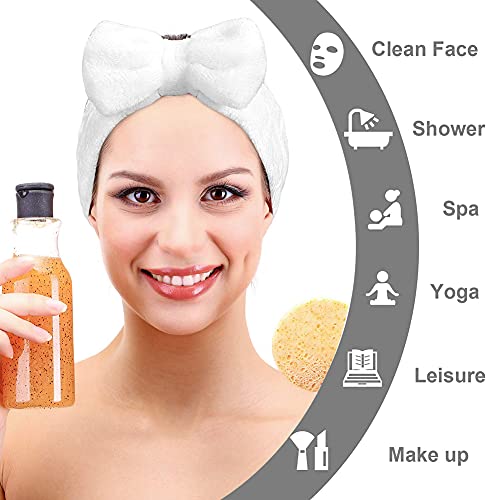 CYSJ Fascia Capelli Donna Trucco, 4 Pezzi Fascia