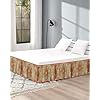Amazon.com: Geometric Boho Bed Skirt Queen Size 16 Inch Drop ...