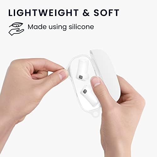 kwmobile Etui kompatybilne z JBL Tune 230 NC TWS / T230NC etui - silikonowy uchwyt na słuchawki douszne - białe