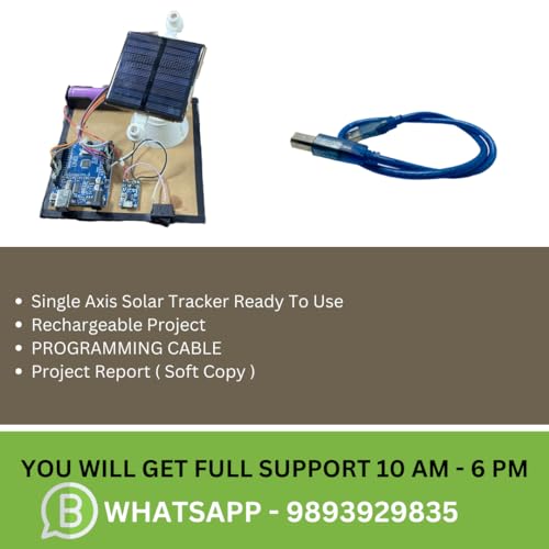 Image of Automatic Solar Tracker Single Axis Engineering Projects (Simple Programmable) with Project Report