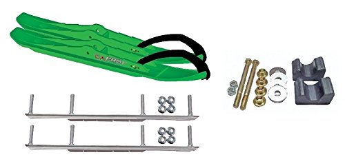 C&A Pro Green XCS Snowmobile Skis w/ 7.5