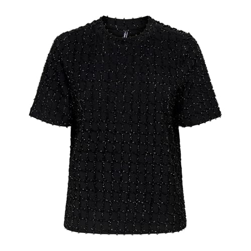 ONLY Lines Life 2/4 Glitter Top Damen