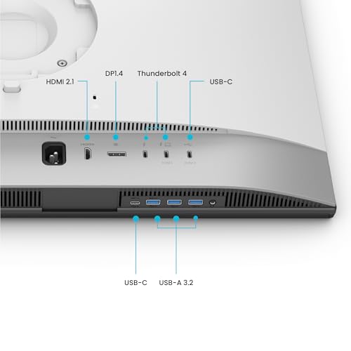 BenQ PD2730S 27" 5K 218 PPI Mac Monitor, 90W Thunderbolt 4, 98% P3, Uniformity, 2000:1 Contrast, Nano Matte Panel, Daisy Chain, KVM, Height Adjustable, for 3D Artists, VFX Animators, Game Designers