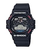 Die Armbanduhr besteht aus schwarzem resin-gehäuse und hat einen Durchmesser von ca. 47 mm