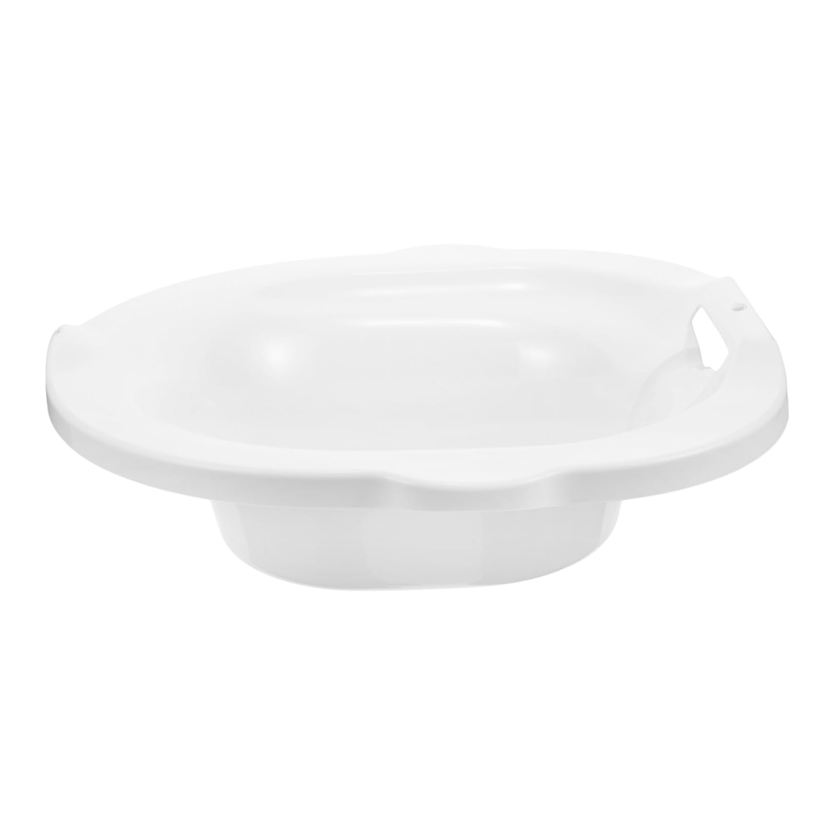 FOYTOKI Butt Basin Toilet Seat Bowl Basin Sitz Bath Toilet Seat Car Potty for Adults Plastic Bath Sitz Seat Toilet Seat Sitz Bath Basin Wash Basin Elderly Household Products Pp White Care