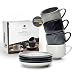 Produktbild Diemker Premium Espressotassen Set (Mit Henkel & Untertasse) | Espresso Tassen 85ml, in vier Farben, handgefertigt, Mokka, Mokkatassen, dickwandig, kombinierbar, Doppio, Lungo, Italiensch