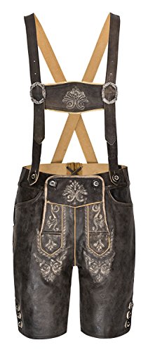 Hirschberger Kurze Lederhose Arnika Größe 52 Antik weiches Lappa-Leder Cover