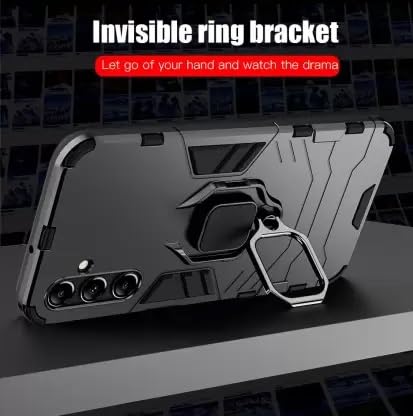 Image of SPAZY CASE Samsung Galaxy A35 5G Back Cover | Dual Layer Armor Defender Full Body Protective + PC Hybrid Kickstand Back Case for Samsung Galaxy A35 5G