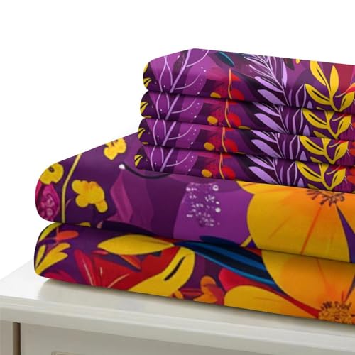 Parure de 3Pcs microfibre 135x200cm imprimée 3D avec housse de couette zippée single