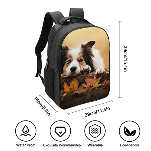 Sac à dos d'école solide imprimé animal chien cartable mode jeunesse 40cm - 2