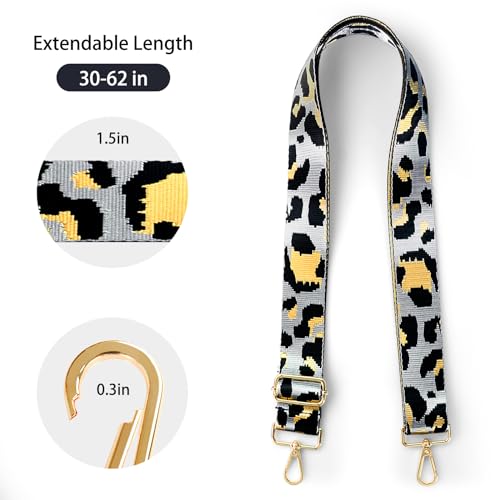 Image of Purse Straps Replacement Crossbody Straps for Purses,Wide Shoulder Strap for Bags Extender Guitar Straps for Handbags