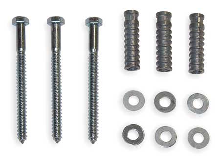Concrete Installation Kit, F/72 In Stops
