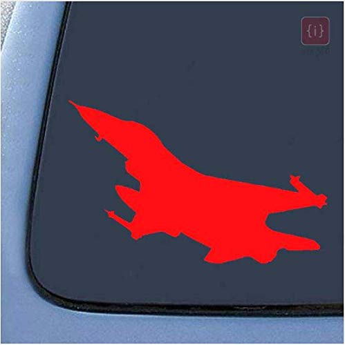 ISEE 360® Funny Aircraft Car Sticker Stylish Automotive Window Motorcycle Decals for Cars Styling Vinyl Accessories Products L x H 15.00 X 9.05CM