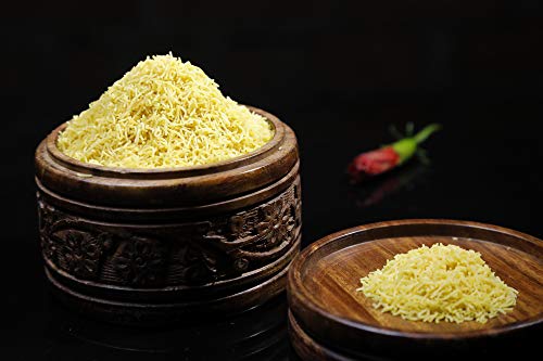 Image of Lemor Nylon Sev (400 Gms, 2 Packets of 200 Gms Each) | Pure Besan Namkeen Snacks for Foodie Indians |