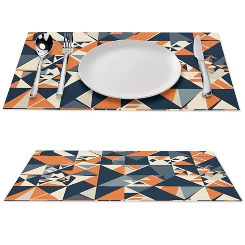 Sets de table en PVC antidérapants imperméables pour table de cuisine - 2