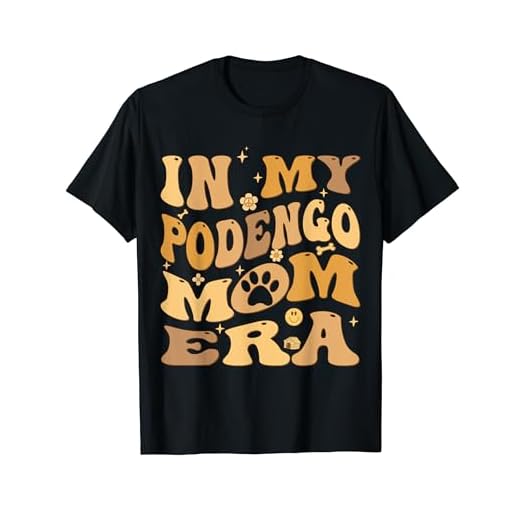 In My Podengo Mom Era Groovy Portuguese Podengo Dog Owner T-Shirt