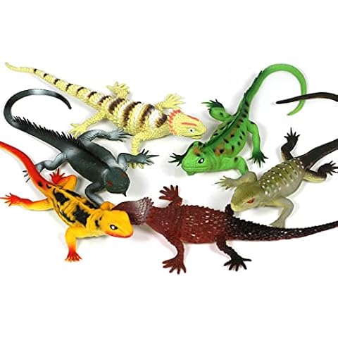 Set of 6 Jumbo Lizard Toys for Kids Cover