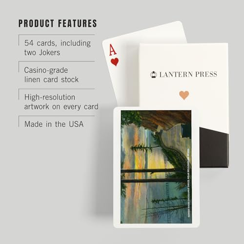 Lantern Press Baraja de 52 Cartas Poker miniatura 3