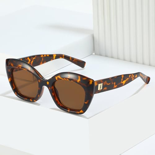 Lunettes de soleil œil de chat aux rivets rétro et reflets translucides - 2