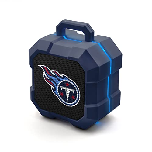 Image of SOAR NFL Shockbox LED Wireless Bluetooth Speaker - Water Resistant IPX4, 5.0 Bluetooth with Over 5 Hours of Play Time - Small Portable Speaker - Officially Licensed NFL, Perfect Home & Outdoor Speaker