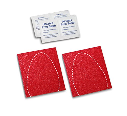 Red Slip Resistant Shoe Sole Bottom Cover Protector for High Heels - Self-Stick Pads - Thumbnail 6