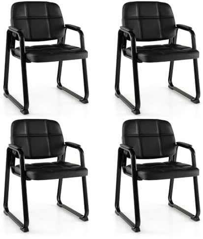 Break Room Chairs 10-Pack Stackable Office Chairs 330lb Capacity