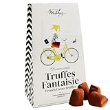 Chocolat Mathez - Truffes au chocolat - Boite chocolat à offrir - Fabrication française - Au chocolat noir - Étui en carton - Idée cadeau