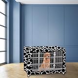 Hundekäfigabdeckung,Abdeckung für Hundeboxen mit Doppeltür,Hundekaefig Abdeckung,Hundebox Abdeckung langlebig Winddicht,für Hundehütten Hundekäfig Zubehör Innen