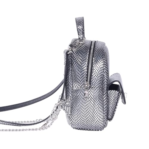 Backpack - Cute and lightweight backpack, mini, versatile, practical front pocket, built-in storage bag - premium backpack, (silver)3