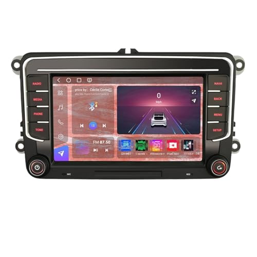 �Ԃ�GPS�i�r�Q�[�V�����V�X�e�� Android 14 �J�[�X�e���I GPS TPMS DAB CarPlay �p��VW �p��Golf �p��Peugeot 307