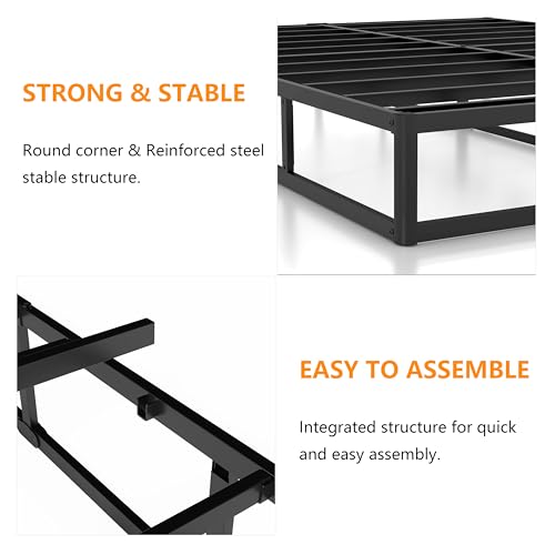 DORITRON Cal King Box Spring 7 Inch, 3000lbs Heavy Duty Box Spring California King Bed Base Metal Mattress Foundation, Easy Assembly, Noise Free by DORITRON - Used condition - Image 4