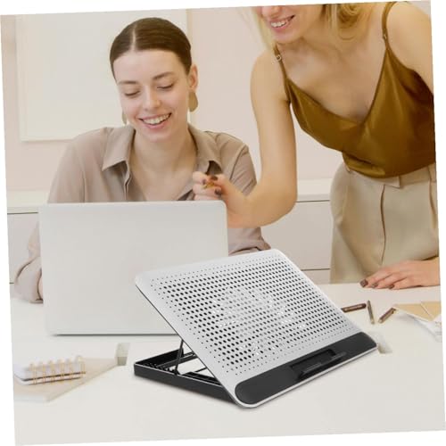 Base para laptop con ventilador y marco de aluminio miniatura 5