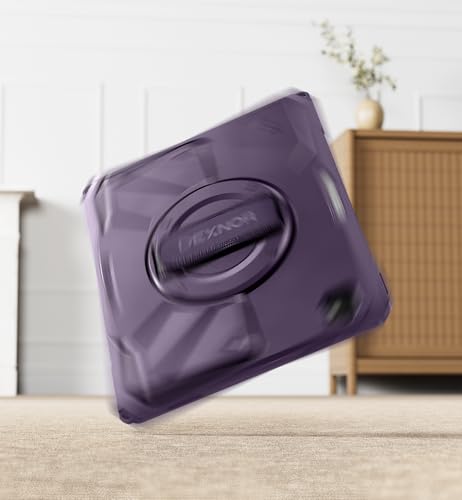 Dexnor for iPad Pro 13 inch Case M5 2025/M4 2024, Rugged Protective Case with 360° Rotating Hand Strap & Large Steady Stand & Screen Protector & Pencil Holder Shockproof Full-Body Bumper Cover,Purple by Dexnor - Image 7