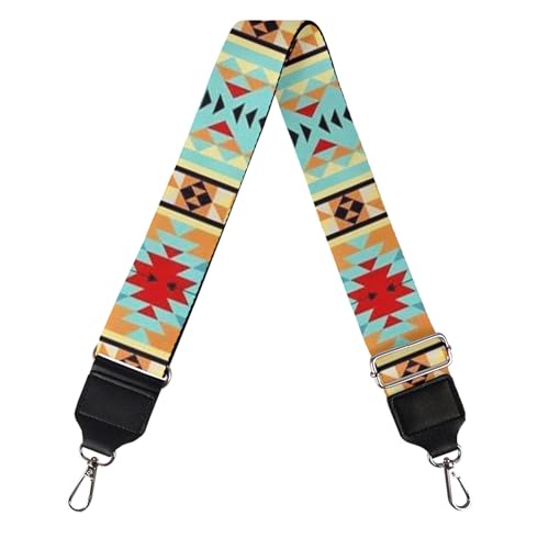Image of GLENLCWE South Antique Style Wide Purse Strap for Women Replacement Belt Adjustable Crossbody Strap Guitar Strap for Bag Purses