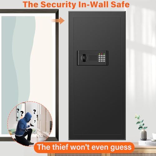 Image of 39.4 inch Tall Fireproof Wall Safe Between Studs 16 inch Centers | Hidden Wall Safe