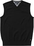 tommy hilfiger pullunder herren  Tommy Hilfiger Herren Pullunder CTN Cashmere Vest CF / 857820933, Gr. 56 (XXL), Schwarz (083 Flag Black)
