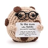 for Husband from Wife, Sentimental Birthday Gift for Him - My Rock Appreciation Keepsake - Holds My World Together Thank You Desk Decor for Men