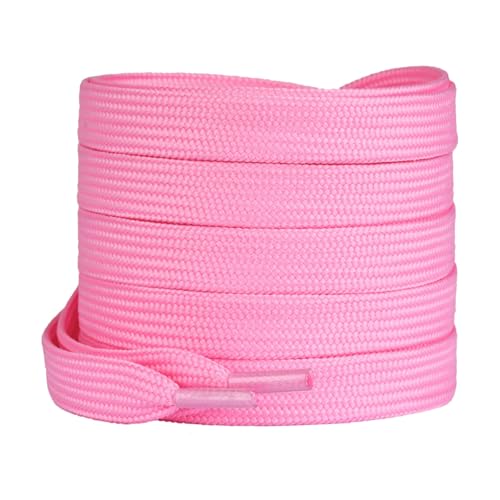 Image of Booyckiy 2 Pairs 2 /5 inch Flat Shoe Laces for Sneakers 31 Colors Shoelaces in 27 inch-72 inch