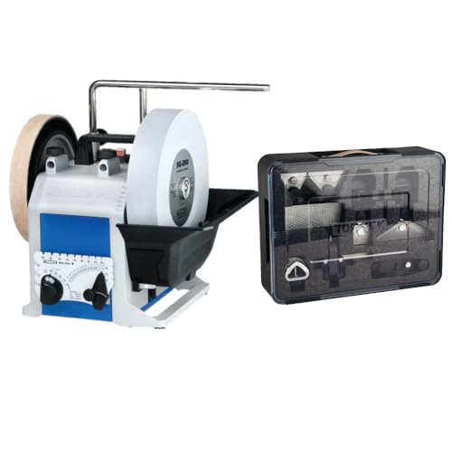 Tormek T-8 Hand Tool Kit (T-8 Original + HTK-1006 Hand Tool Kit) - sharpener that includes all the necessary jigs for knives axes scissors and carving tools (US Version)