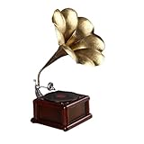  FBITE Retro Vintage Giradischi in Vinile casa Morbida Decorazione Fotografia Puntelli Altoparlante grammofono Modello Ornamenti
