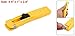 uxcell Yellow Plastic Handheld Medium Size Fast Clam Clip Stapler Dispenser