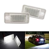 2 piezas (un par) de 18 lámparas de luz LED para matrículas SMD de alta potencia, emiten 6000K de luz de color blanco xenón para iluminar su licencia.