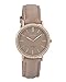 Produktbild Oozoo Vintage Strass Damenuhr Lederband 32 MM Rose/Pinkgrau/Pinkgrau C9322