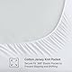 Sleep Philosophy Pad, Cotton Mattress Protector Classic Cloud Quilted Bed Cover Natürliche atmungsaktive Matratzenauflage, passend für bis zu 40,6 cm, maschinenwaschbar, weiß, Queen