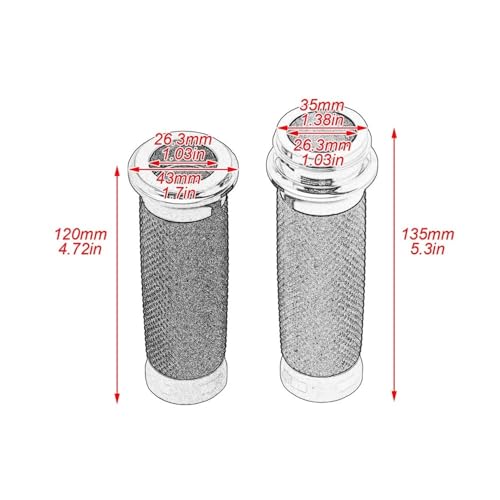 Poignées d'accélérateur électroniques de 1 pouce finition custom pour Fat Boy CVO