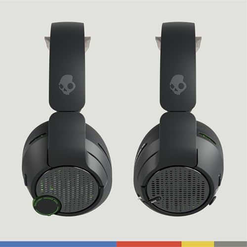 Skullcandy Crusher PLYR 720 Wireless Gaming Headset, Ultimate Immersion and Comfort, THX Spatial Audio and Multi-Sensory Bass, Removable Mic, Xbox, PC, PlayStation, Multi-Platform - Digi-Black Xbox