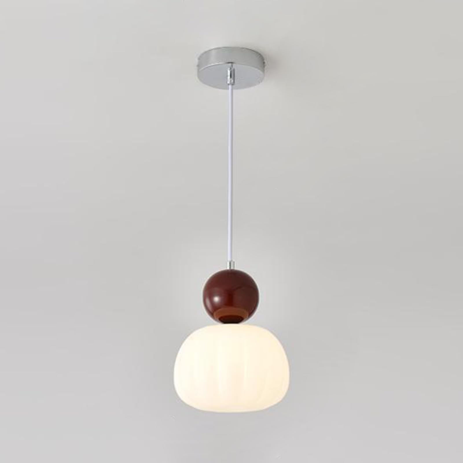 Lámpara colgante roja G9 de altura ajustable para comedor y estudio